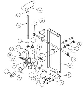 Section 20 Diagram and Parts List for MK-4020KB 167420-20 MK Diamond Concrete Saw